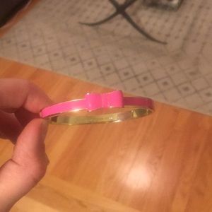 Kate Spade pink bow bangle